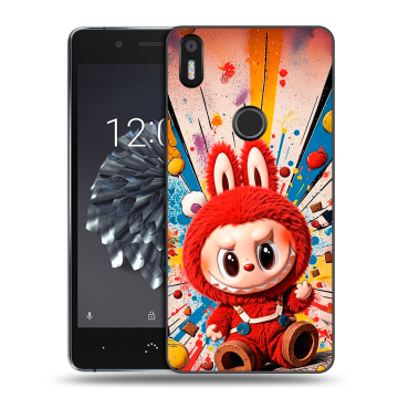 Силиконовый чехол на BQ Aquaris X5 Plus с принтом Labubu Лабубу