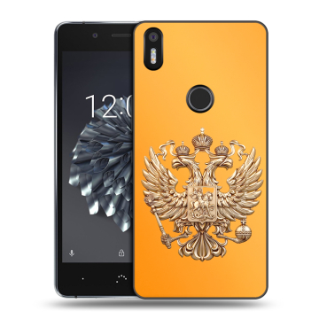 Силиконовый чехол на BQ Aquaris X5 Plus с принтом Герб Флаг России