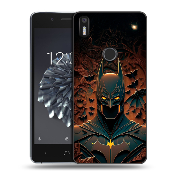 Силиконовый чехол на BQ Aquaris X5 Plus с принтом Batman Бэтмен