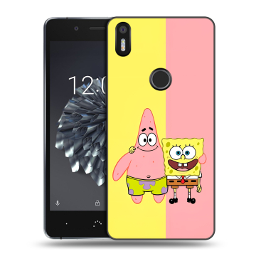 Силиконовый чехол на BQ Aquaris X5 Plus с принтом Спанч боб Спанчбоб