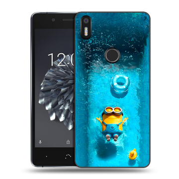 Силиконовый чехол на BQ Aquaris X5 Plus с принтом Миньоны