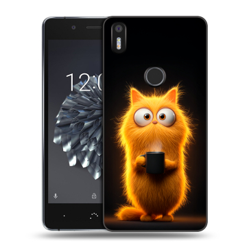 Силиконовый чехол на BQ Aquaris X5 Plus с принтом Смешной кот Силиконовый чехол на BQ Aquaris X5 Plus с принтом Смешной кот