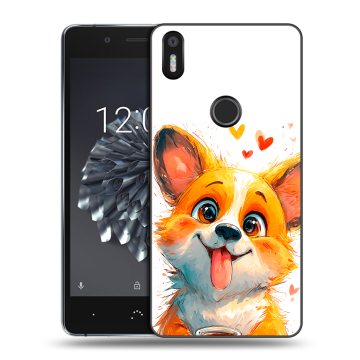 Силиконовый чехол на BQ Aquaris X5 Plus с принтом корги Силиконовый чехол на BQ Aquaris X5 Plus с принтом корги