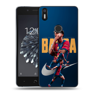 Силиконовый чехол на BQ Aquaris X5 Plus с принтом Барселона Barca Yamal 