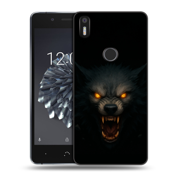 Силиконовый чехол на BQ Aquaris X5 Plus с принтом Волк