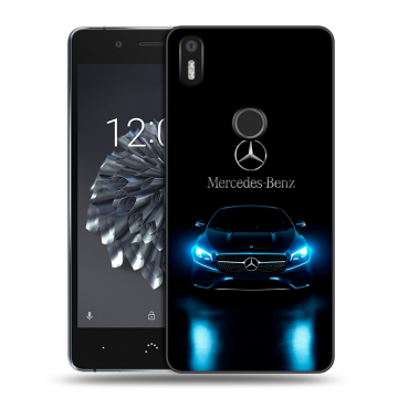 Силиконовый чехол на BQ Aquaris X5 Plus с принтом Mercedes Мерседес