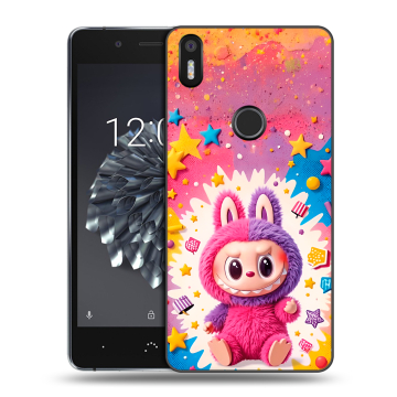 Силиконовый чехол на BQ Aquaris X5 Plus с принтом Labubu Лабубу