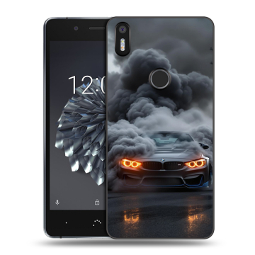Силиконовый чехол на BQ Aquaris X5 Plus с принтом BMW БМВ