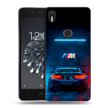 Силиконовый чехол на BQ Aquaris X5 Plus с принтом BMW БМВ