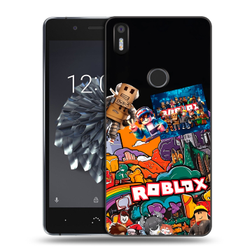 Силиконовый чехол на BQ Aquaris X5 Plus с принтом Roblox Роблокс