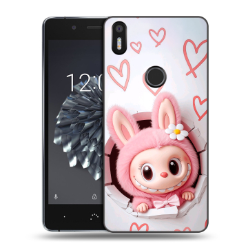 Силиконовый чехол на BQ Aquaris X5 Plus с принтом Labubu Лабубу