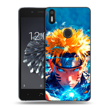 Силиконовый чехол на BQ Aquaris X5 Plus с принтом Аниме Наруто Naruto