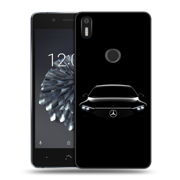 Силиконовый чехол на BQ Aquaris X5 Plus с принтом Mercedes Мерседес