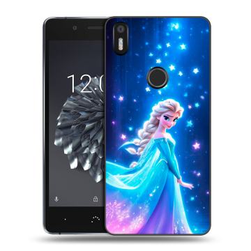 Силиконовый чехол на BQ Aquaris X5 Plus с принтом Холодное сердце Frozen