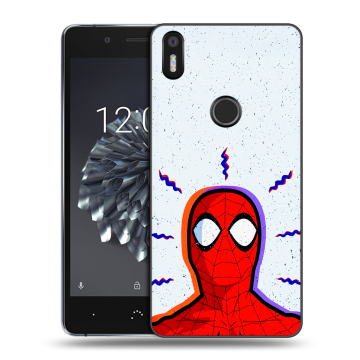Силиконовый чехол на BQ Aquaris X5 Plus с принтом Spiderman Человек паук