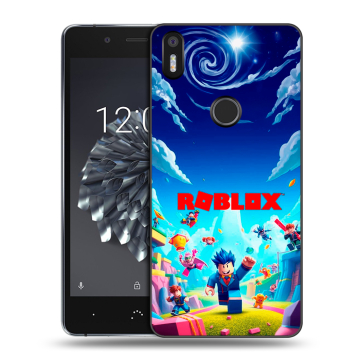 Силиконовый чехол на BQ Aquaris X5 Plus с принтом Roblox Роблокс