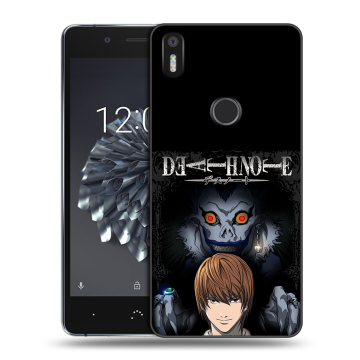 Силиконовый чехол на BQ Aquaris X5 Plus с принтом Death note Тетрадь смерти