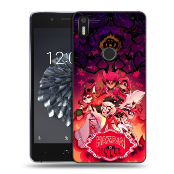 Силиконовый чехол на BQ Aquaris X5 Plus с принтом Hazbin Hotel Отель Хазбин
