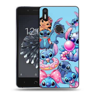Силиконовый чехол на BQ Aquaris X5 Plus с принтом Лило и Стич