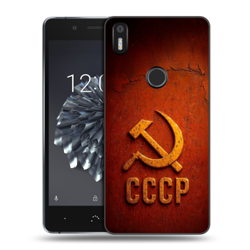 Силиконовый чехол на BQ Aquaris X5 Plus с принтом Флаг Герб СССР Силиконовый чехол на BQ Aquaris X5 Plus с принтом Флаг Герб СССР