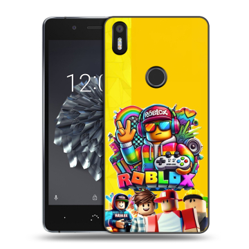 Силиконовый чехол на BQ Aquaris X5 Plus с принтом Roblox Роблокс