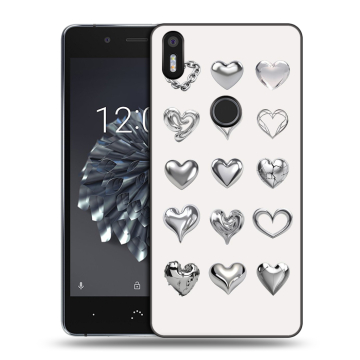 Силиконовый чехол на BQ Aquaris X5 Plus с принтом Y2K сердечки Силиконовый чехол на BQ Aquaris X5 Plus с принтом Y2K сердечки