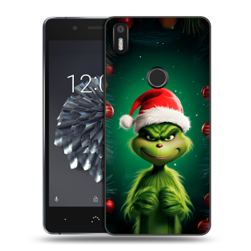 Силиконовый чехол на BQ Aquaris X5 Plus с принтом Гринч Новый год Рождество