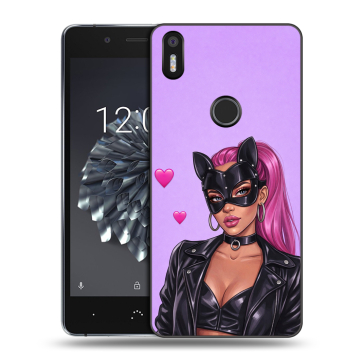 Силиконовый чехол на BQ Aquaris X5 Plus с принтом женский