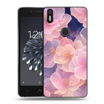 Силиконовый чехол на BQ Aquaris X5 Plus с принтом женский