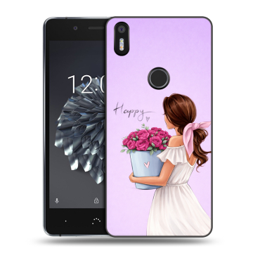 Силиконовый чехол на BQ Aquaris X5 Plus с принтом женский Силиконовый чехол на BQ Aquaris X5 Plus с принтом женский