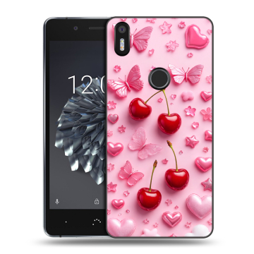 Силиконовый чехол на BQ Aquaris X5 Plus с принтом для девочек