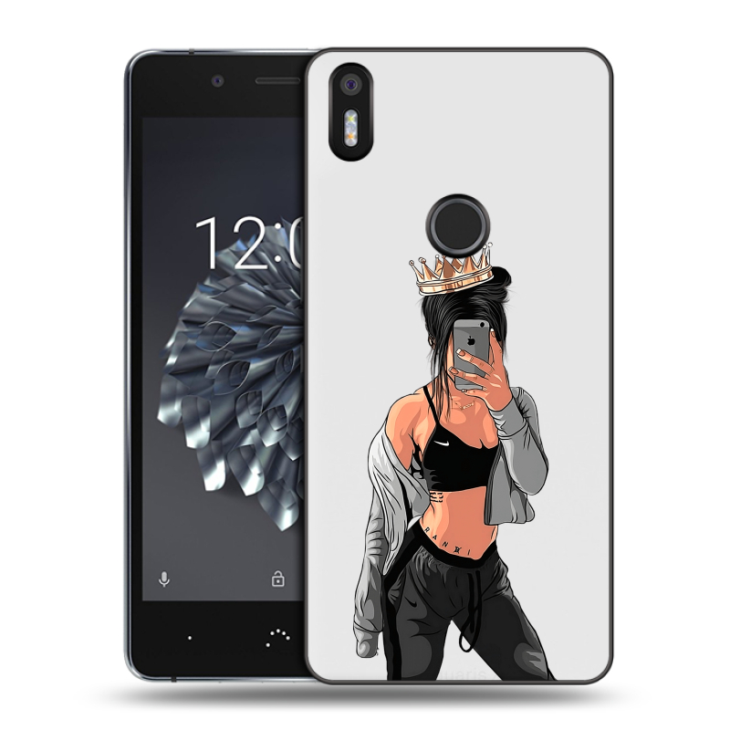 Силиконовый чехол на BQ Aquaris X5 Plus с принтом Женские принты Силиконовый чехол на BQ Aquaris X5 Plus с принтом Женские принты
