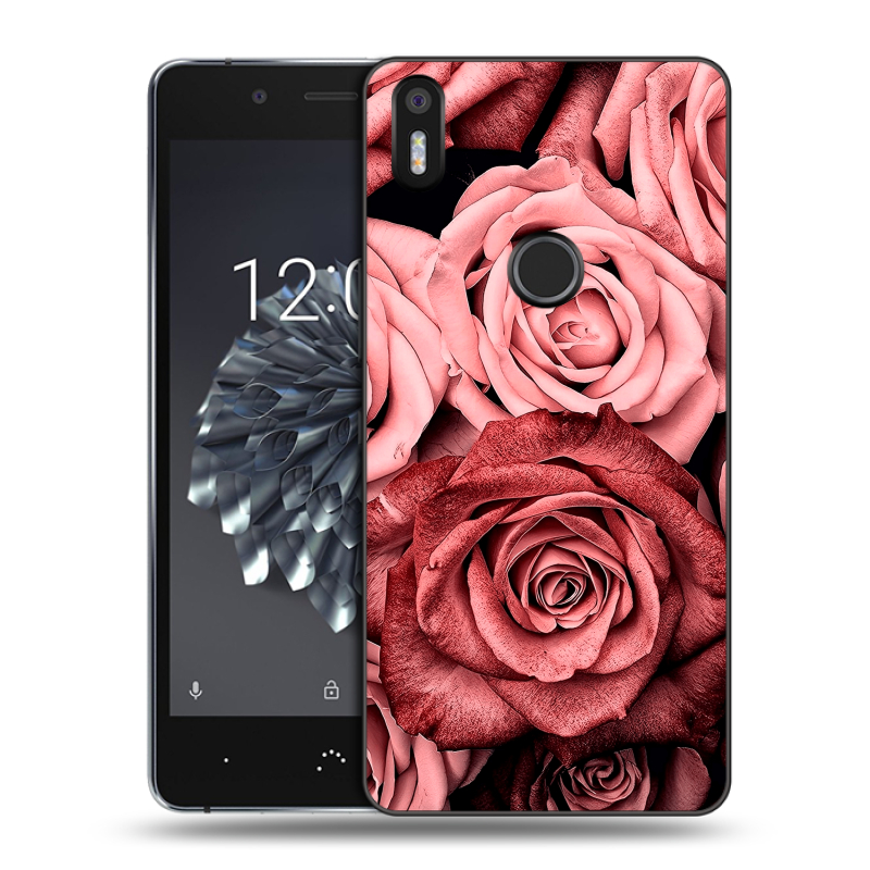 Силиконовый чехол на BQ Aquaris X5 Plus с принтом Цветы розы Силиконовый чехол на BQ Aquaris X5 Plus с принтом Цветы розы