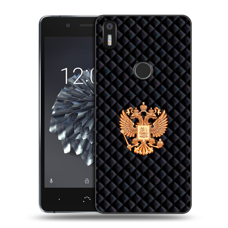 Силиконовый чехол на BQ Aquaris X5 Plus с принтом Герб России принт Силиконовый чехол на BQ Aquaris X5 Plus с принтом Герб России принт