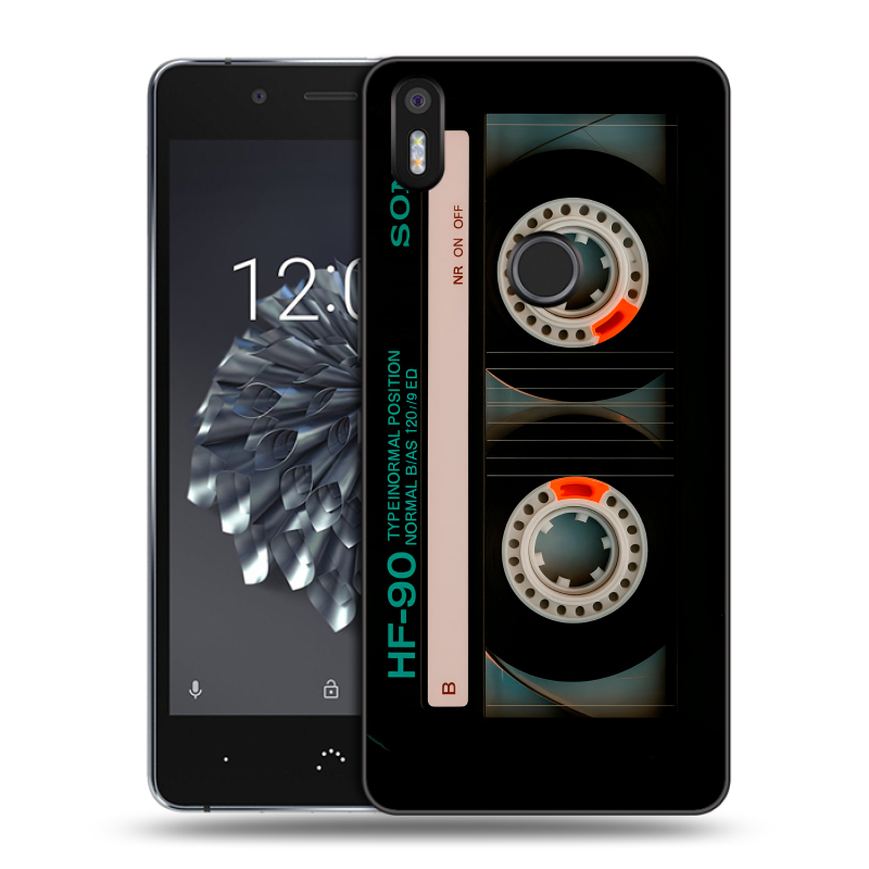 Силиконовый чехол на BQ Aquaris X5 Plus с принтом Кассета Силиконовый чехол на BQ Aquaris X5 Plus с принтом Кассета