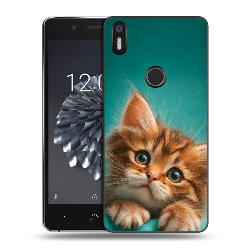 Силиконовый чехол на BQ Aquaris X5 Plus с принтом котенок Силиконовый чехол на BQ Aquaris X5 Plus с принтом котенок