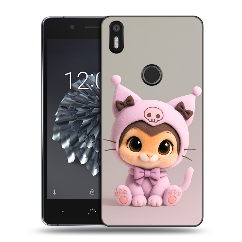 Силиконовый чехол на BQ Aquaris X5 Plus с принтом Куроми Kuromi Силиконовый чехол на BQ Aquaris X5 Plus с принтом Куроми Kuromi