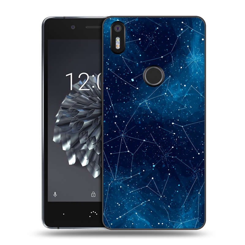 Силиконовый чехол на BQ Aquaris X5 Plus с принтом Космос звезды Силиконовый чехол на BQ Aquaris X5 Plus с принтом Космос звезды