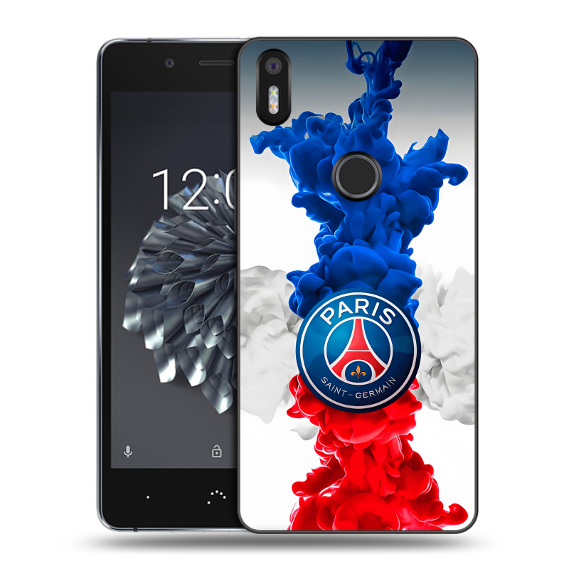 Силиконовый чехол на BQ Aquaris X5 Plus с принтом PSG ПСЖ Силиконовый чехол на BQ Aquaris X5 Plus с принтом PSG ПСЖ