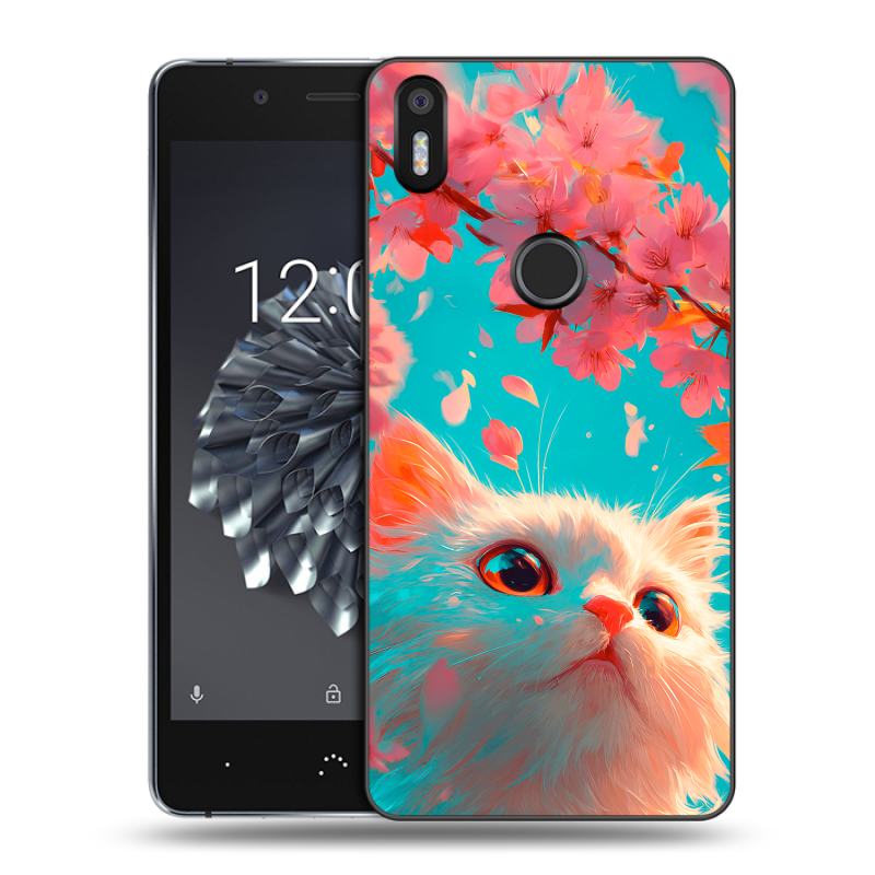 Силиконовый чехол на BQ Aquaris X5 Plus с принтом Красивый кот Силиконовый чехол на BQ Aquaris X5 Plus с принтом Красивый кот