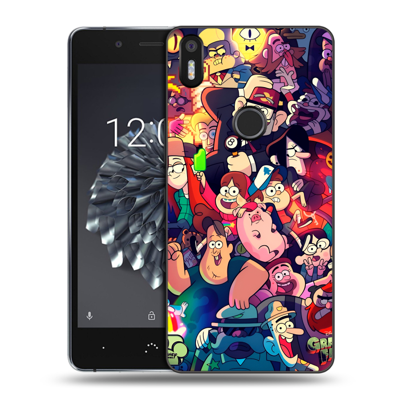 Силиконовый чехол на BQ Aquaris X5 Plus с принтом Gravity Falls Гравити Фолз Силиконовый чехол на BQ Aquaris X5 Plus с принтом Gravity Falls Гравити Фолз