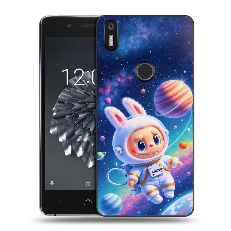 Силиконовый чехол на BQ Aquaris X5 Plus с принтом Labubu Лабубу Силиконовый чехол на BQ Aquaris X5 Plus с принтом Labubu Лабубу