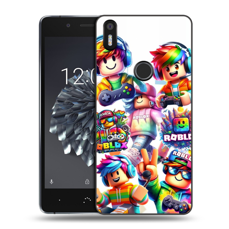 Силиконовый чехол на BQ Aquaris X5 Plus с принтом Roblox Роблокс Силиконовый чехол на BQ Aquaris X5 Plus с принтом Roblox Роблокс
