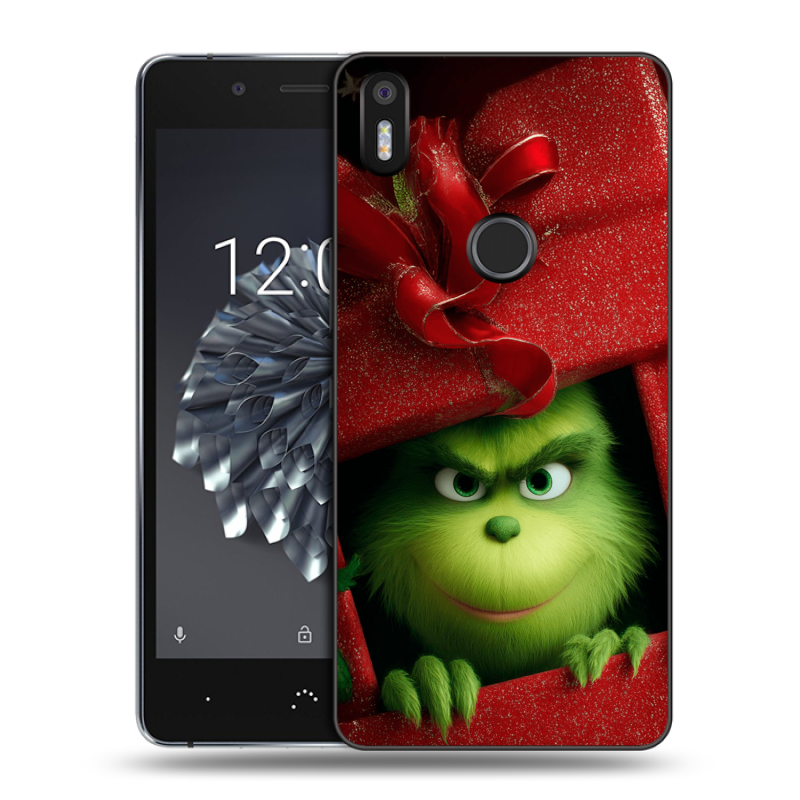 Силиконовый чехол на BQ Aquaris X5 Plus с принтом Новый год Силиконовый чехол на BQ Aquaris X5 Plus с принтом Новый год