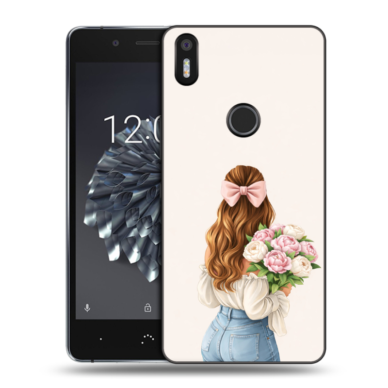 Силиконовый чехол на BQ Aquaris X5 Plus с принтом женский Силиконовый чехол на BQ Aquaris X5 Plus с принтом женский