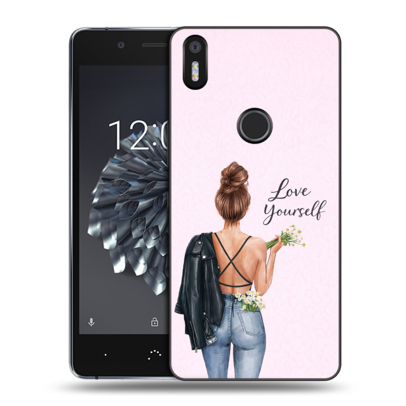 Силиконовый чехол на BQ Aquaris X5 Plus с принтом женский Силиконовый чехол на BQ Aquaris X5 Plus с принтом женский