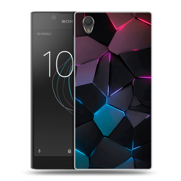 Пластиковый чехол на Sony Xperia L1 с принтом Геометрия неона Пластиковый чехол на Sony Xperia L1 с принтом Геометрия неона