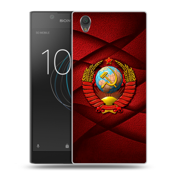 Пластиковый чехол на Sony Xperia L1 с принтом Герб СССР Пластиковый чехол на Sony Xperia L1 с принтом Герб СССР