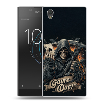 Пластиковый чехол на Sony Xperia L1 с принтом Скелет карты Пластиковый чехол на Sony Xperia L1 с принтом Скелет карты