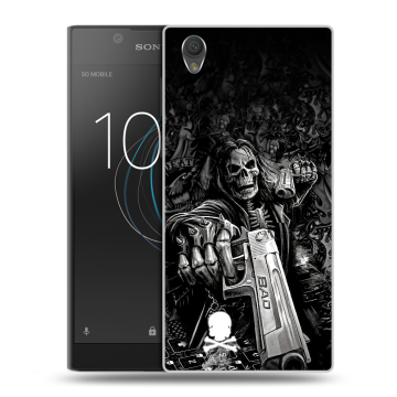 Пластиковый чехол на Sony Xperia L1 с принтом Скелет Пластиковый чехол на Sony Xperia L1 с принтом Скелет